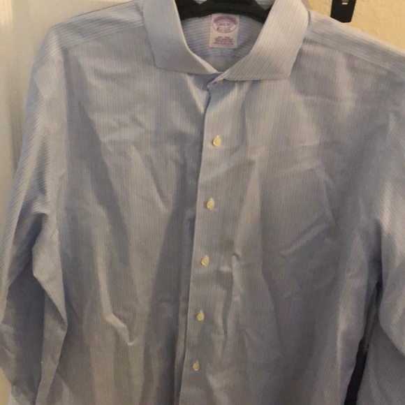 Blue/White Brooks Brothers Shirt. Supima Cotton - Picture 2 of 3